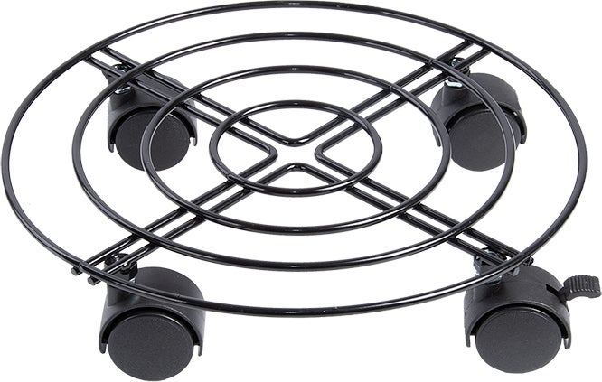Esschert Design plantentrolley Esschert's Garden antraciet D 28 H 6,7 cm