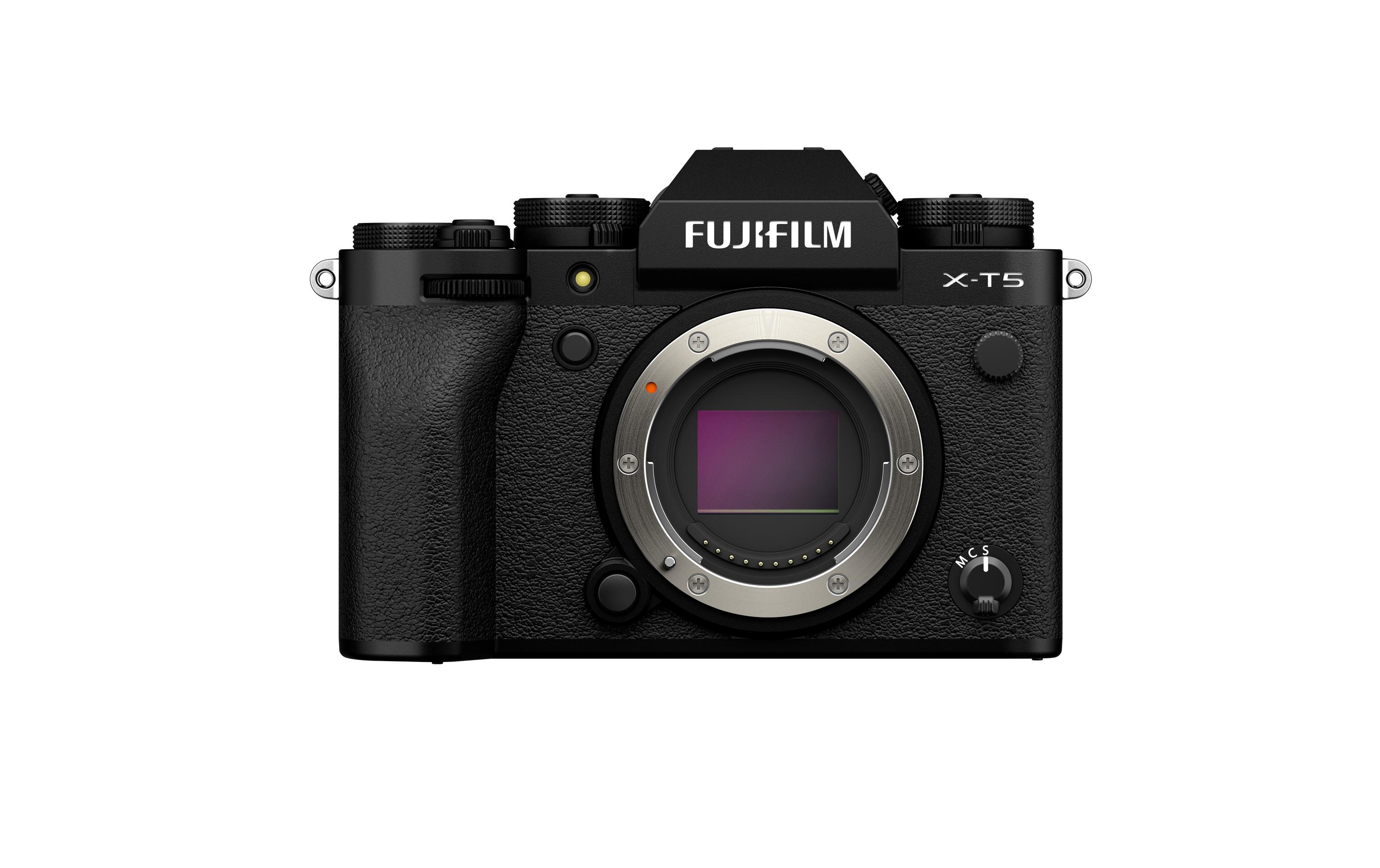Fotokamera X-T5 Body Schwarz<br>Spiegellose Systemkamera mit 40.2 Megapixel-Sensor und integriertem Fünf-Achsen-Bildstabilisator