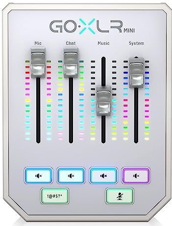 GoXLR MINI - Audio Mixer - Zwart - USB - Voor Windows 7, 8, 10, 11