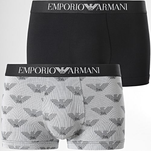 Lot De 2 Boxers 111210 Noir Blanc
