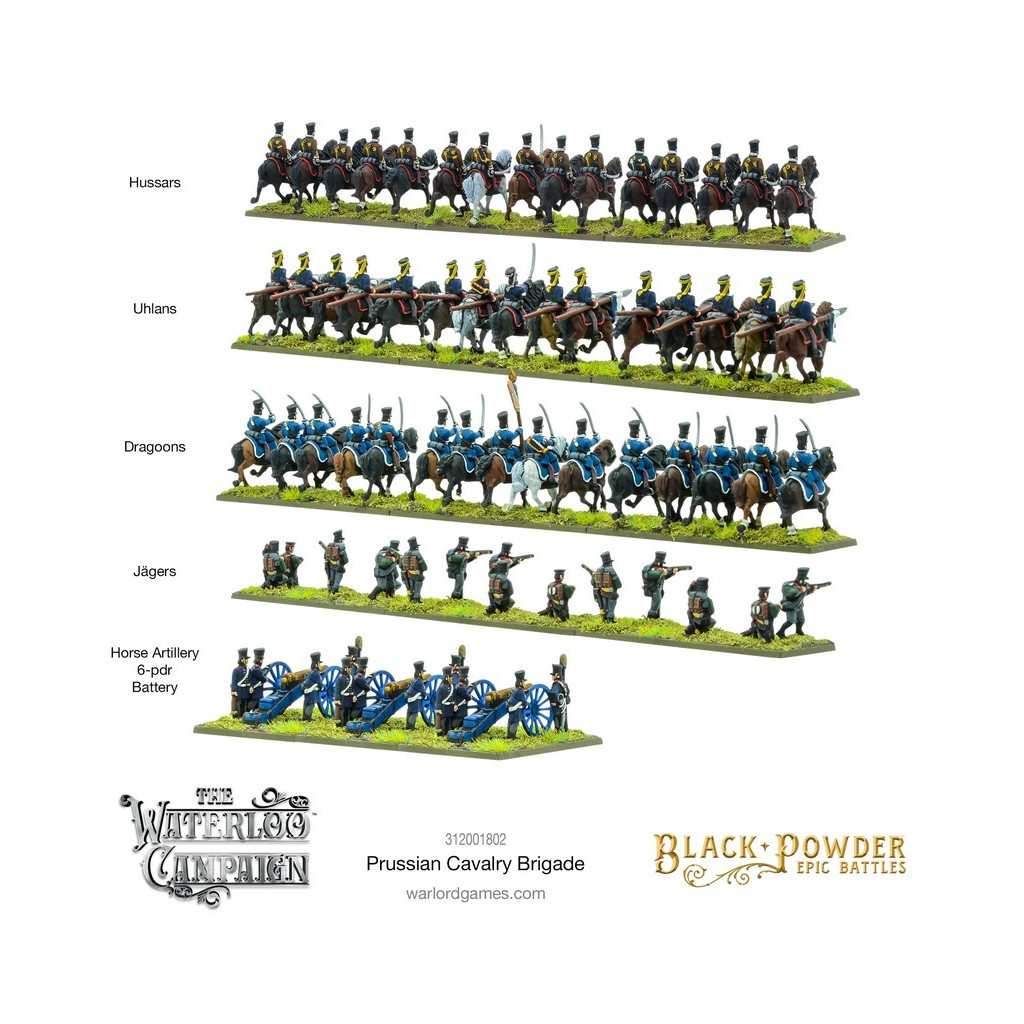 Black Powder Epic Battles : Waterloo - Prussian Cavalry Brigade