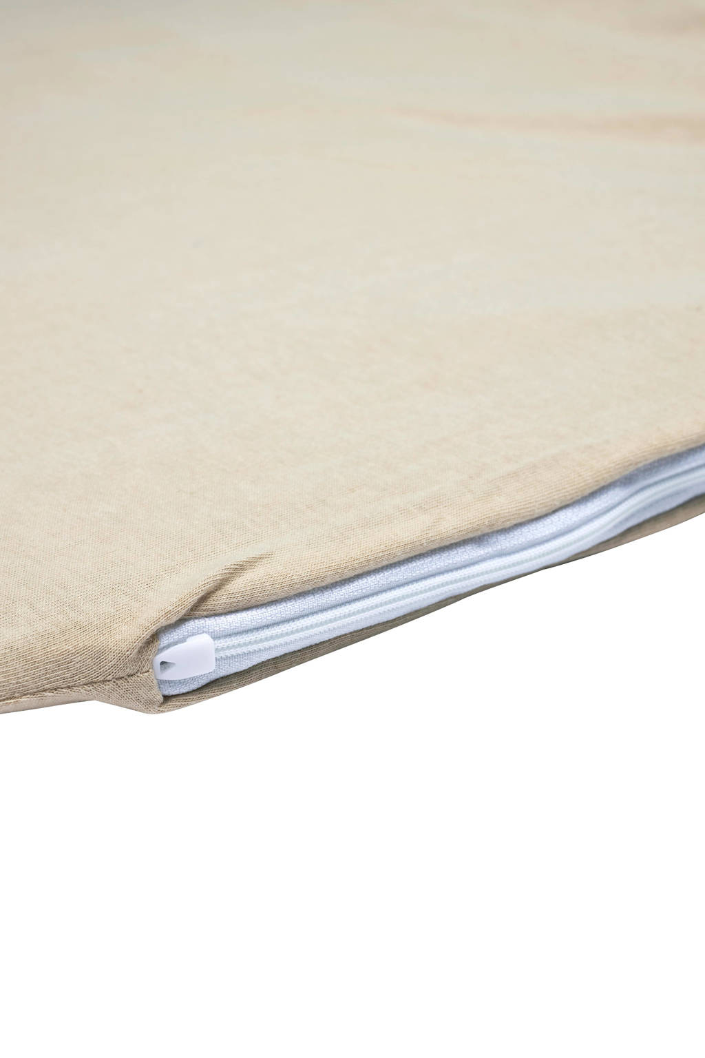katoenen jersey matrashoes DeLuxe voor campingbed 60x120cm sand