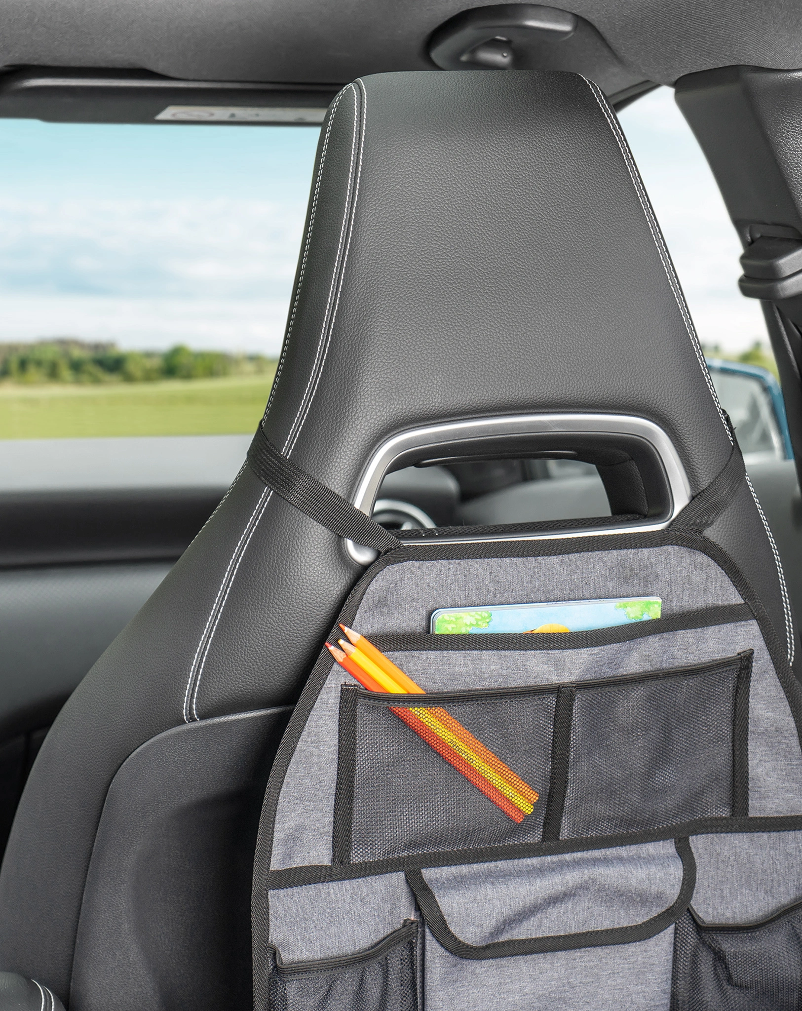 Autorücksitz-Organizer TRAVEL KID TIDY in grau