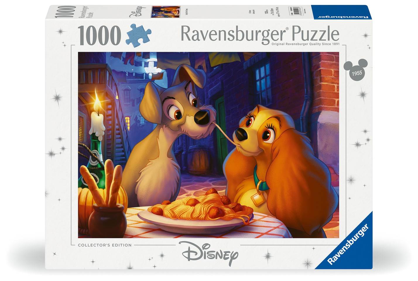Ravensburger - Puslespil Lady And The Tramp 1000 brikker