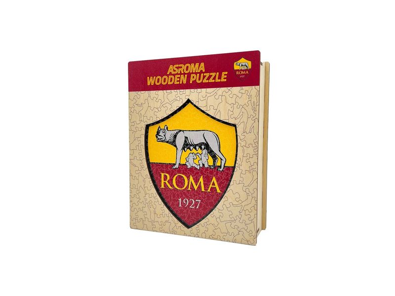 Iconic Puzzle AS Roma – Logo Offizielles Holzpuzzle, Grösse M