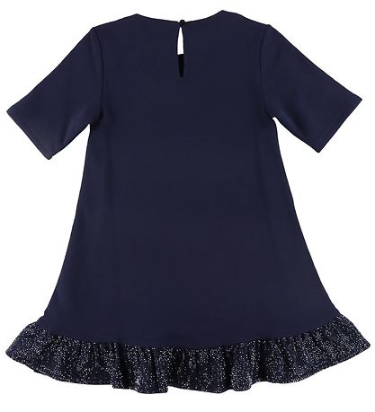 Emporio Armani Sweatkleid - Blu Mora m. Strassstein