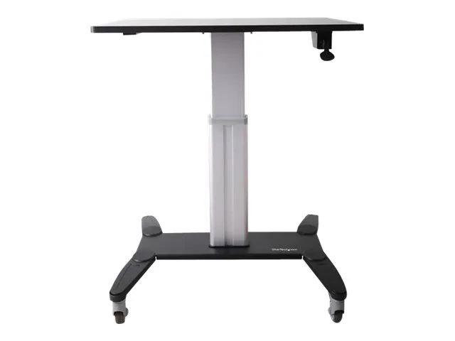 StarTech.com Mobile Standing Desk, Portable Sit Stand Ergonomic Height Adjustable Cart on Wheels, Rolling Computer/Laptop Workstation Table w/ Locking One-Touch Lift for Teachers/Student - Mobile Computer Table (STSCART) - Stativ - for notebook / tas