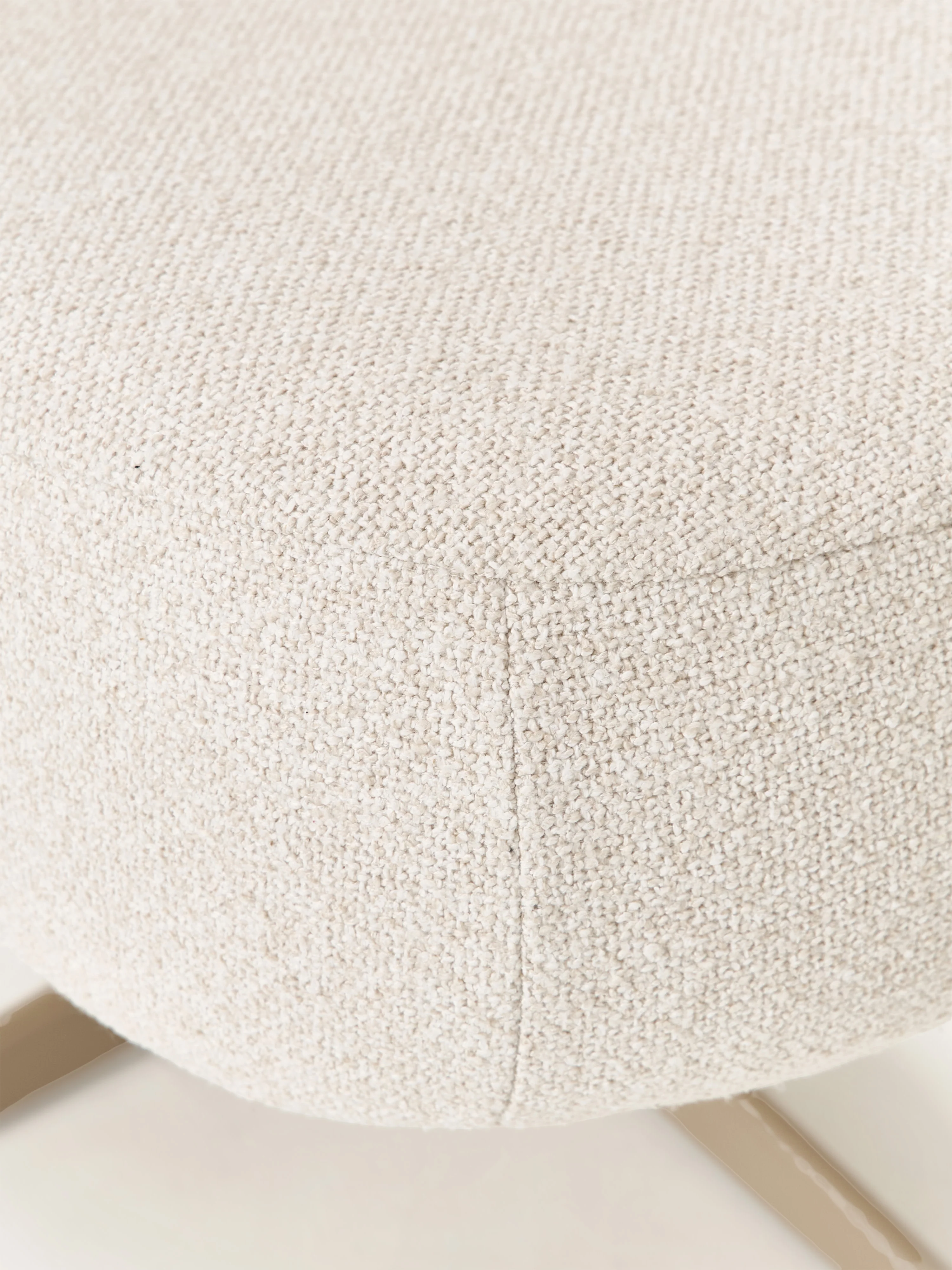 Bouclé draaibare loungefauteuil Ines