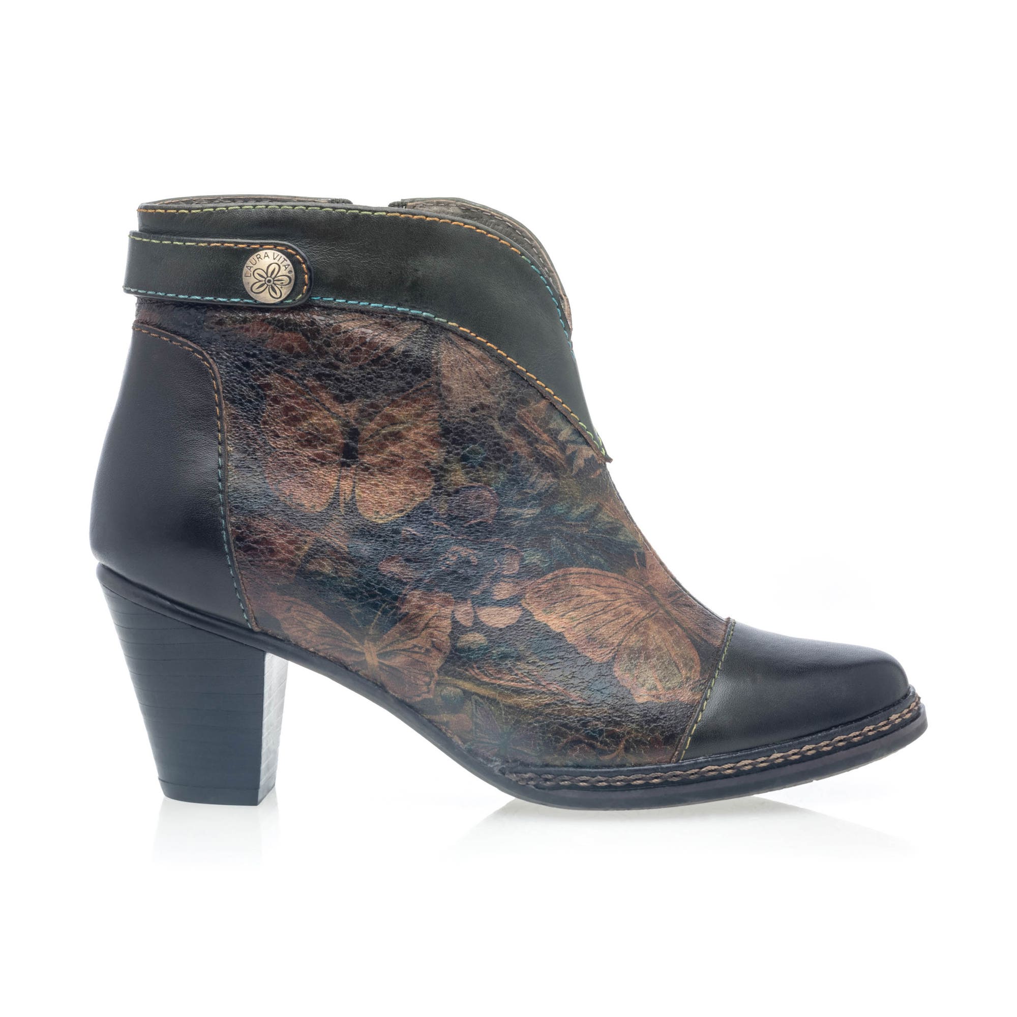 Bottines à talon Femme kaki