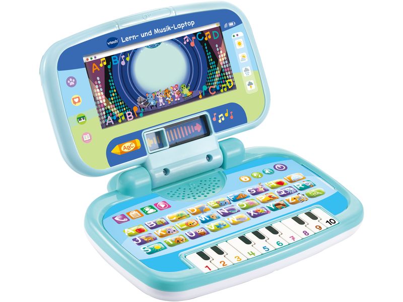 Vtech Lern- und Musik-Laptop Blau Altersgerechter Kindertablet