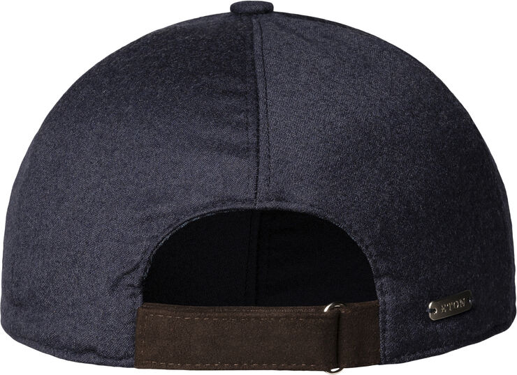 ETON Navy Blue Brushed Wool Cap Blå