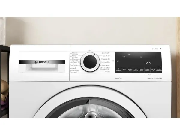 Bosch Serie | 4 WNA13441 - Vaske-/ tørremaskine - Niche - bredde: 60 cm - højde: 85 cm - frontbetjening - 60 liter - 9 kg - 1400 rpm - hvid