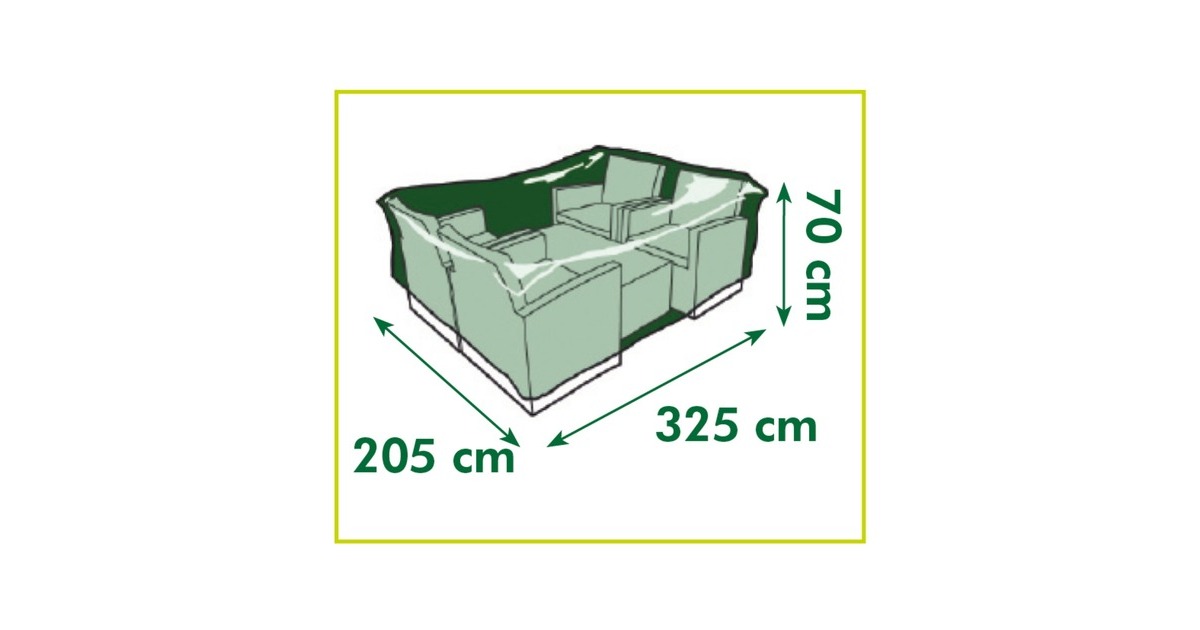 NatureTuinmeubelafdekhoes voor loungeset afdekking  (Grijs, 6031611)