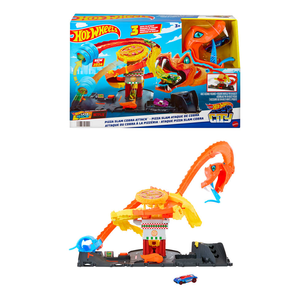 Hot Wheels Pizza Slam Cobra-aanval speelgoedvoertuig