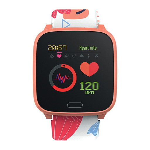 Smartwatch infantil, à prova d'água IP68, em silicone, Forever Igo - Ouro rosa