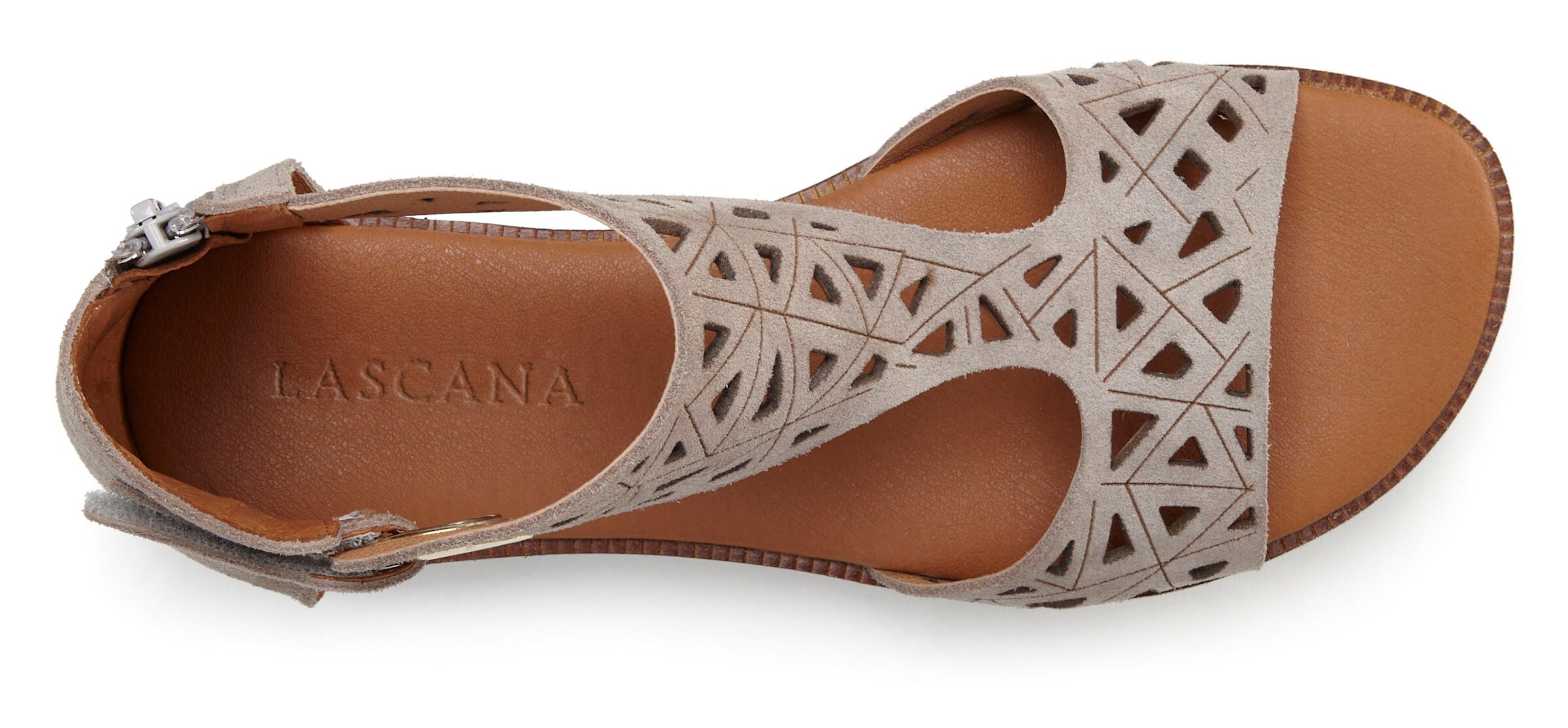 LASCANA Sandale in taupe