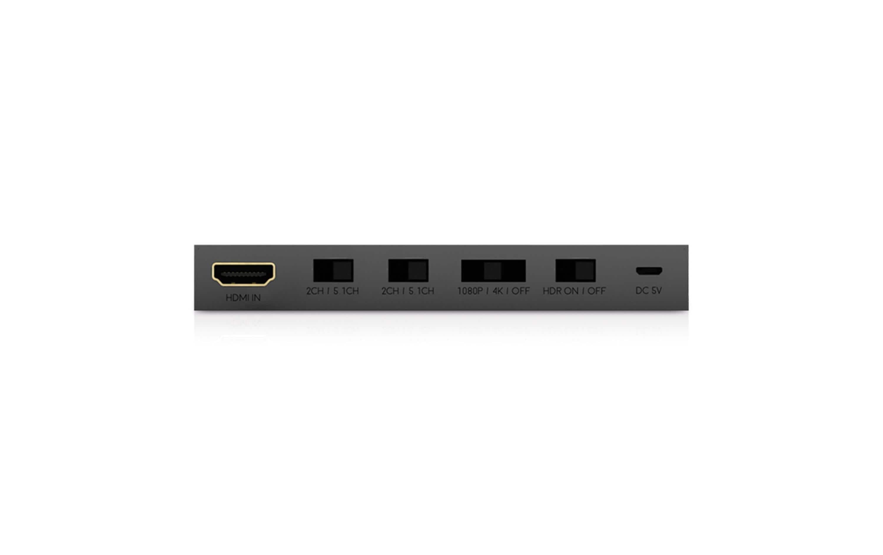 Splitter HDA-250795 HDMI<br>1x2 4K 18Gbps HDMI Splitter mit Downscaler und Audiomanager