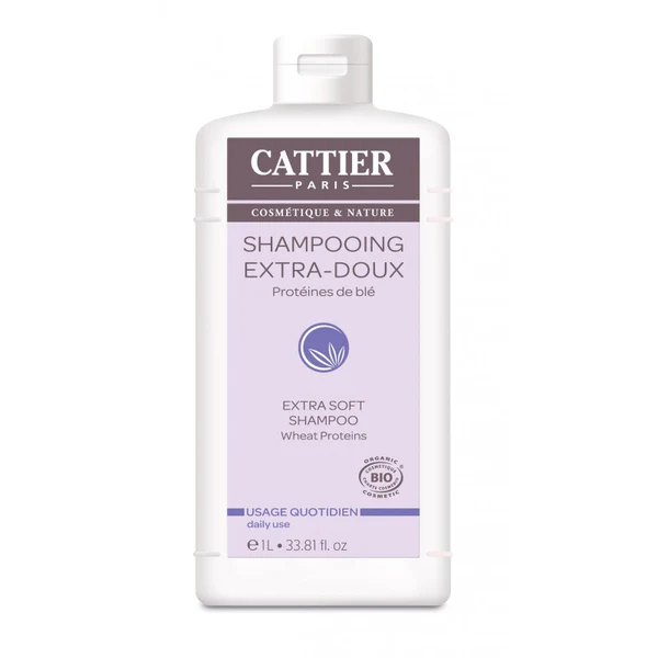 Cattier Shampoing Bio Extra Doux 1L
