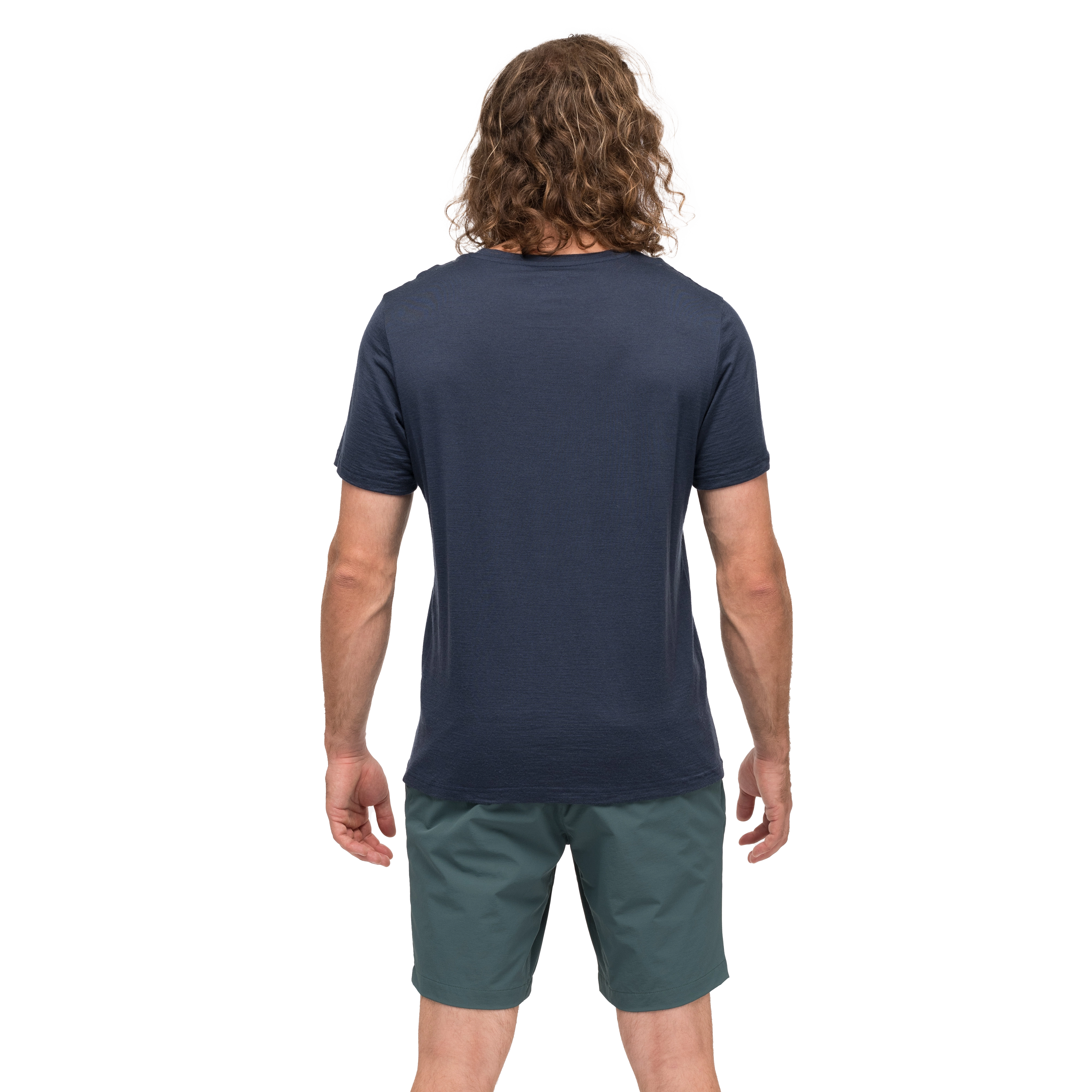 Rabot Emblem Wool Tee Men Navy Blue