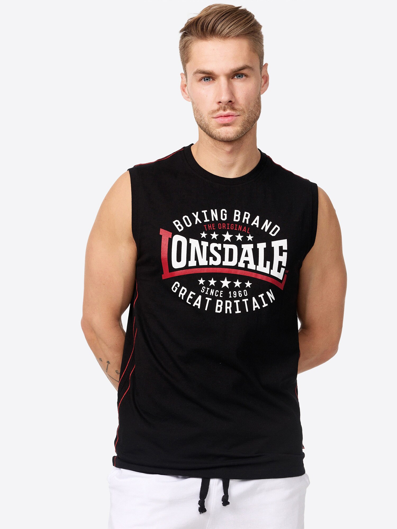 Lonsdale Herren ärmelloses T-Shirt schmale Passform ST.AGNES