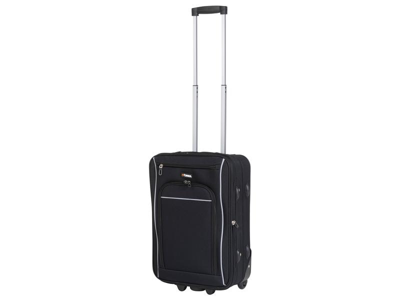FTM Reisekofferset World soft 2-teilig, schwarz Zwei Trolleys unterschiedlicher Grösse