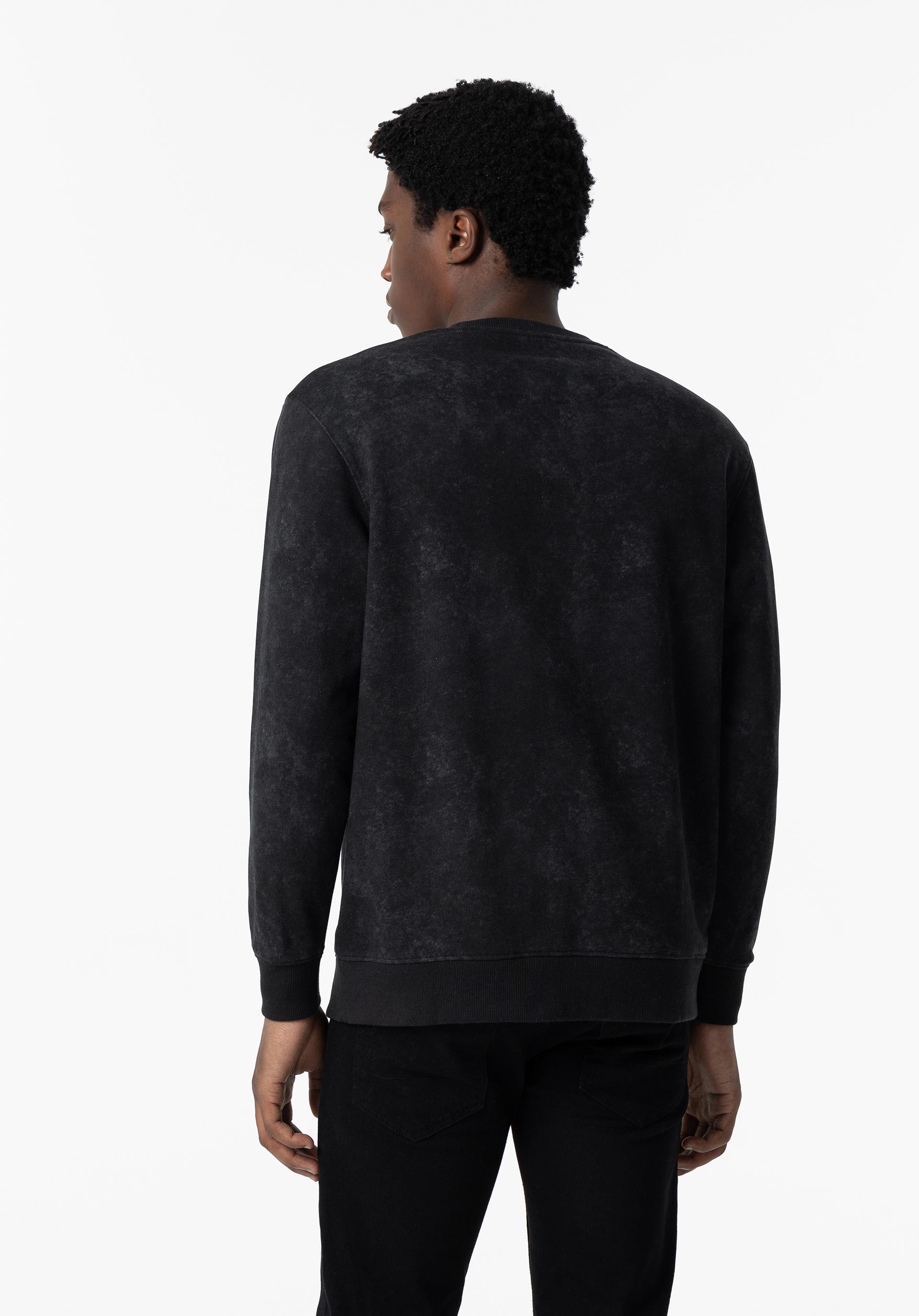 Sweatshirt Efeito Lavado com Estampado