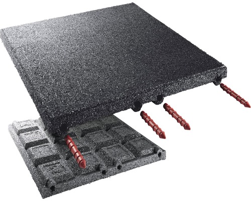 Terrasoft valbeveiligingsmat 5 m² 50x50x4,5 cm antraciet