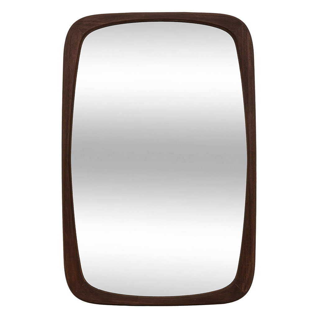 Miroir KEIRA bois marron 43x65cm