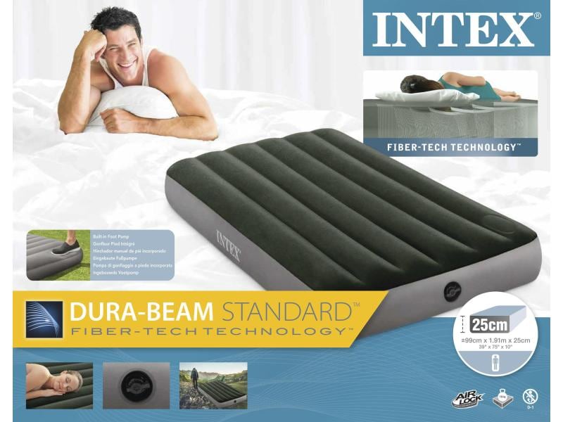 Intex Luftbett Standard Downy Twin 99 x 191 cm Luftbett