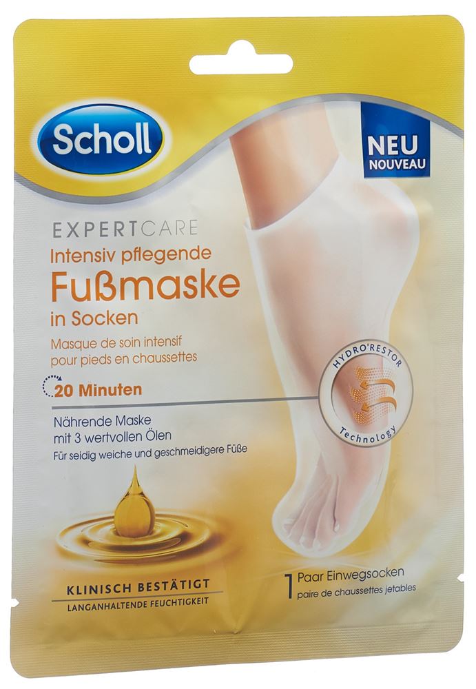 SCHOLL Intensiv pflegende Fussmaske 3-fach Ölkomplex 2 Stk