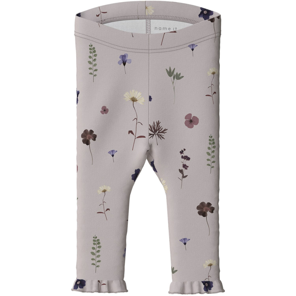 Køb Name It Lilac Ash Nbffilulu Xsl Leggings