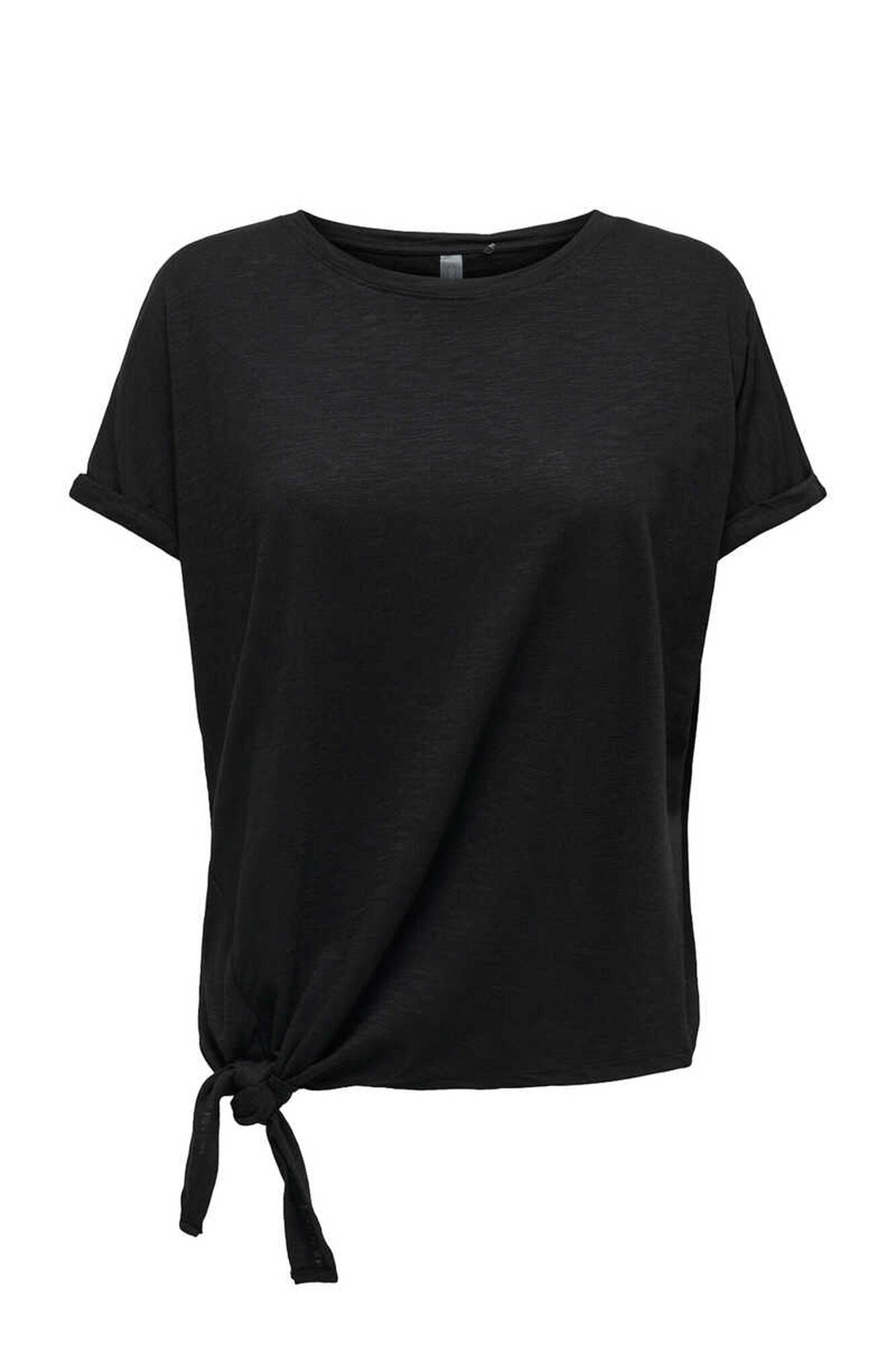 Camiseta com amarração lateral