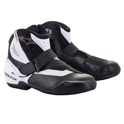 Demi-bottes Alpinestars SMX-1 R V2 VENTED - Noir / Blanc