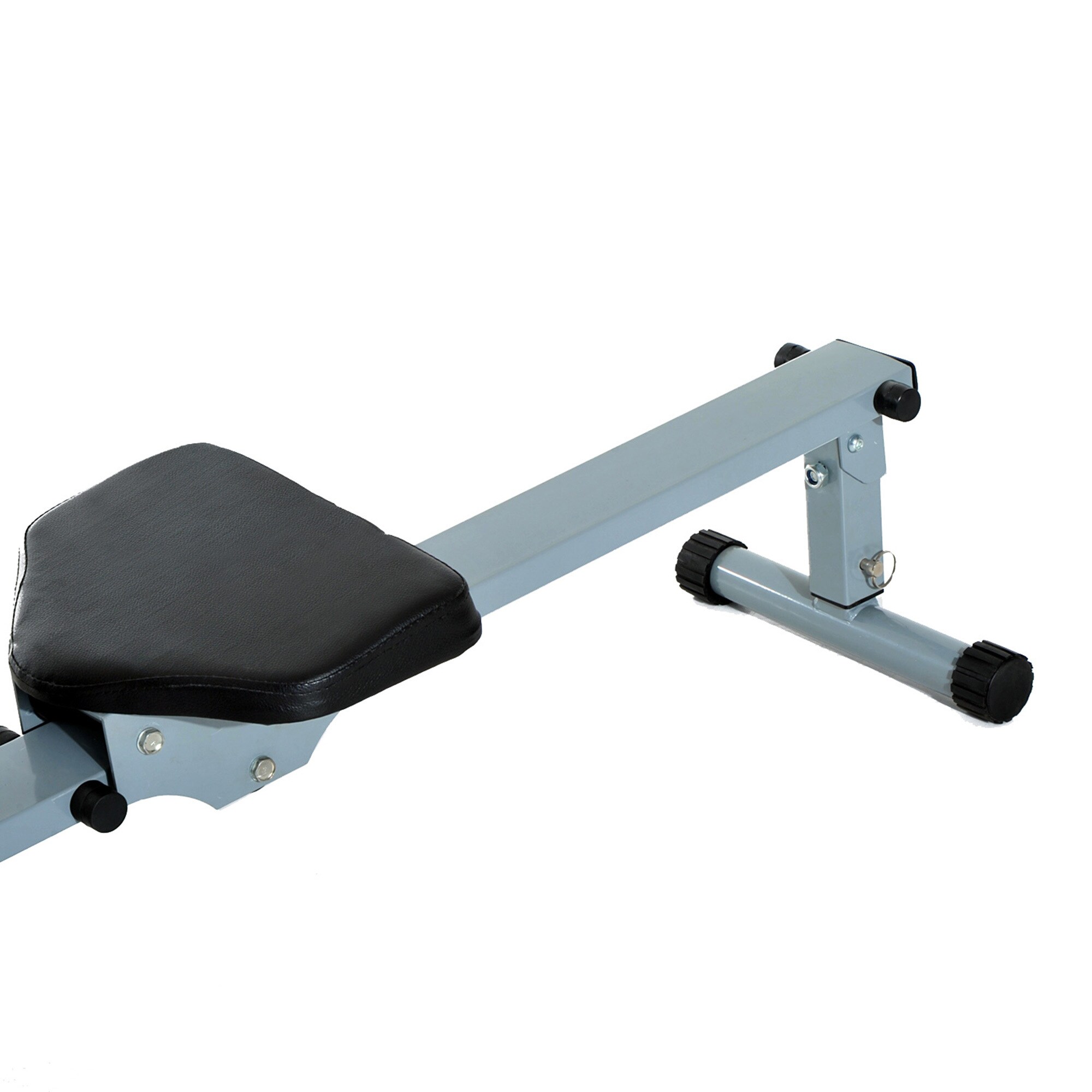 HOMCOM Ruderzugmaschine mit LCD Display grau, schwarz 130 x 67,5 x 67 cm (LxBxH)