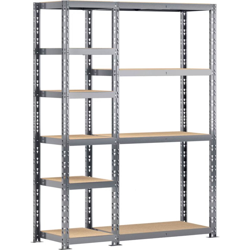 Rayonnage MODULO - Module 2 étagères - 10 plateaux