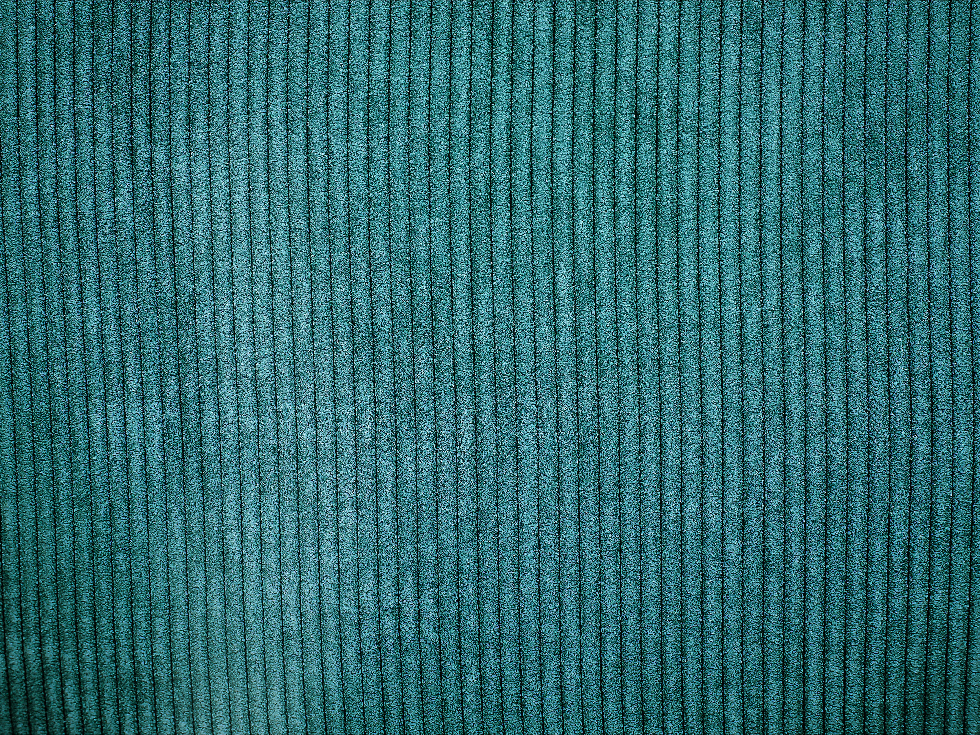 Set van 2 sierkussens ZINNIA Corduroy 47 x 27 cm Groenblauw effen