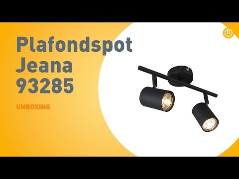 Moderne spot zwart 2-lichts kantelbaar - Jeana
