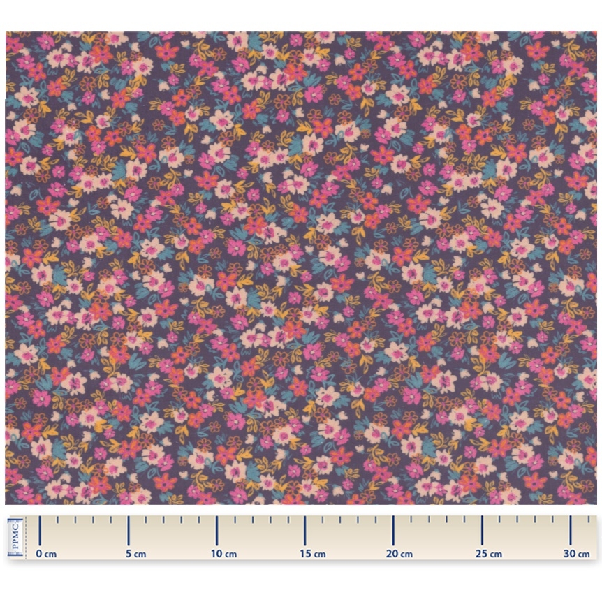 Tissu Enduit Au Mètre Hippie Fleurie