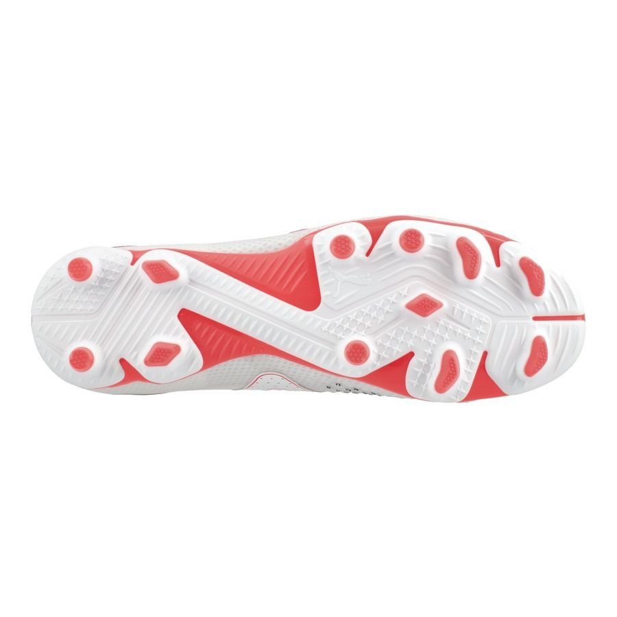 PUMA Future Pro FG/AG Breakthrough - Blanc/Noir/Fire Orchid Enfant
