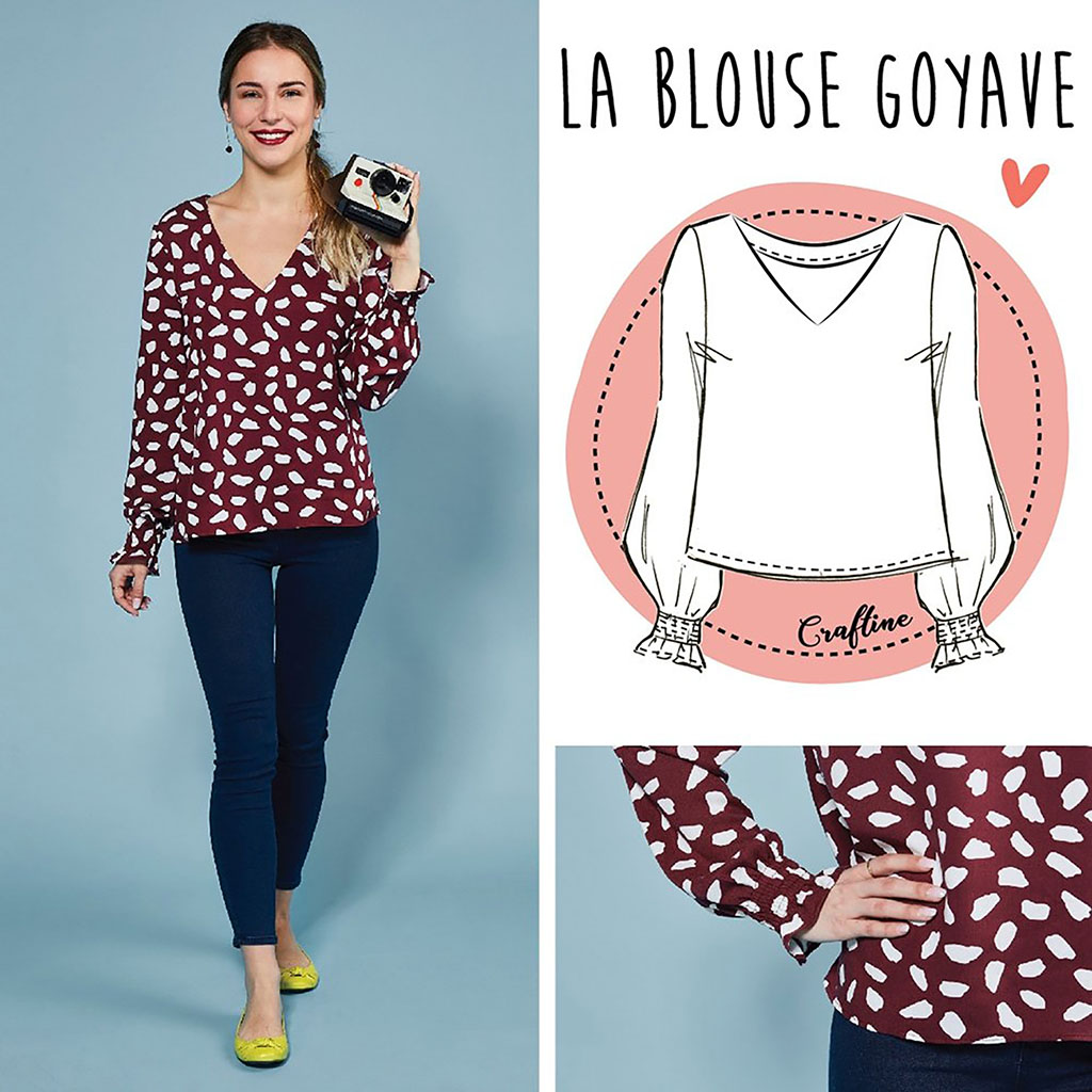 Patron de couture blouse Goyave - CRAFTINE
