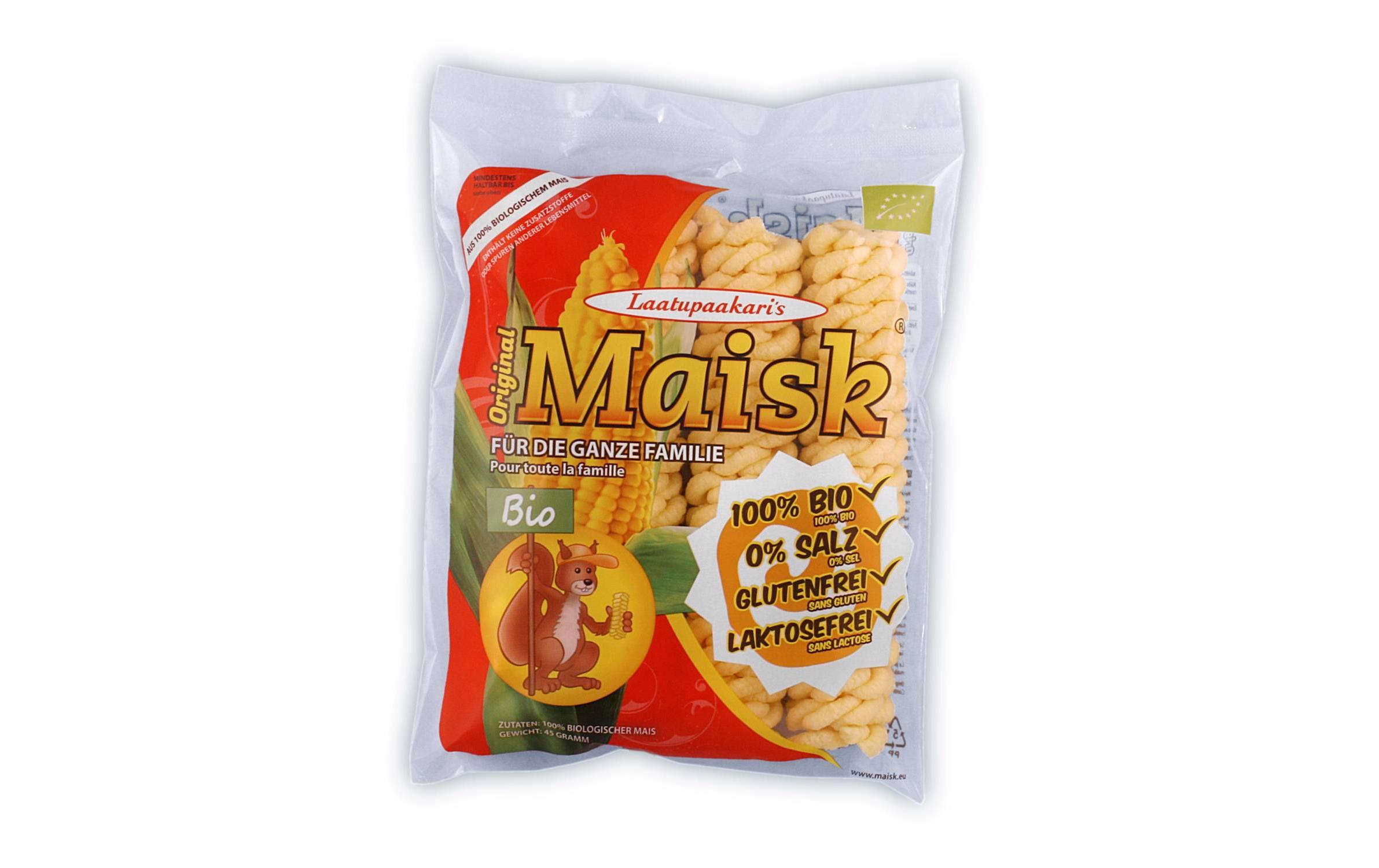 Knabberspass Bio Maisk 45 gGlutenfreier Snack