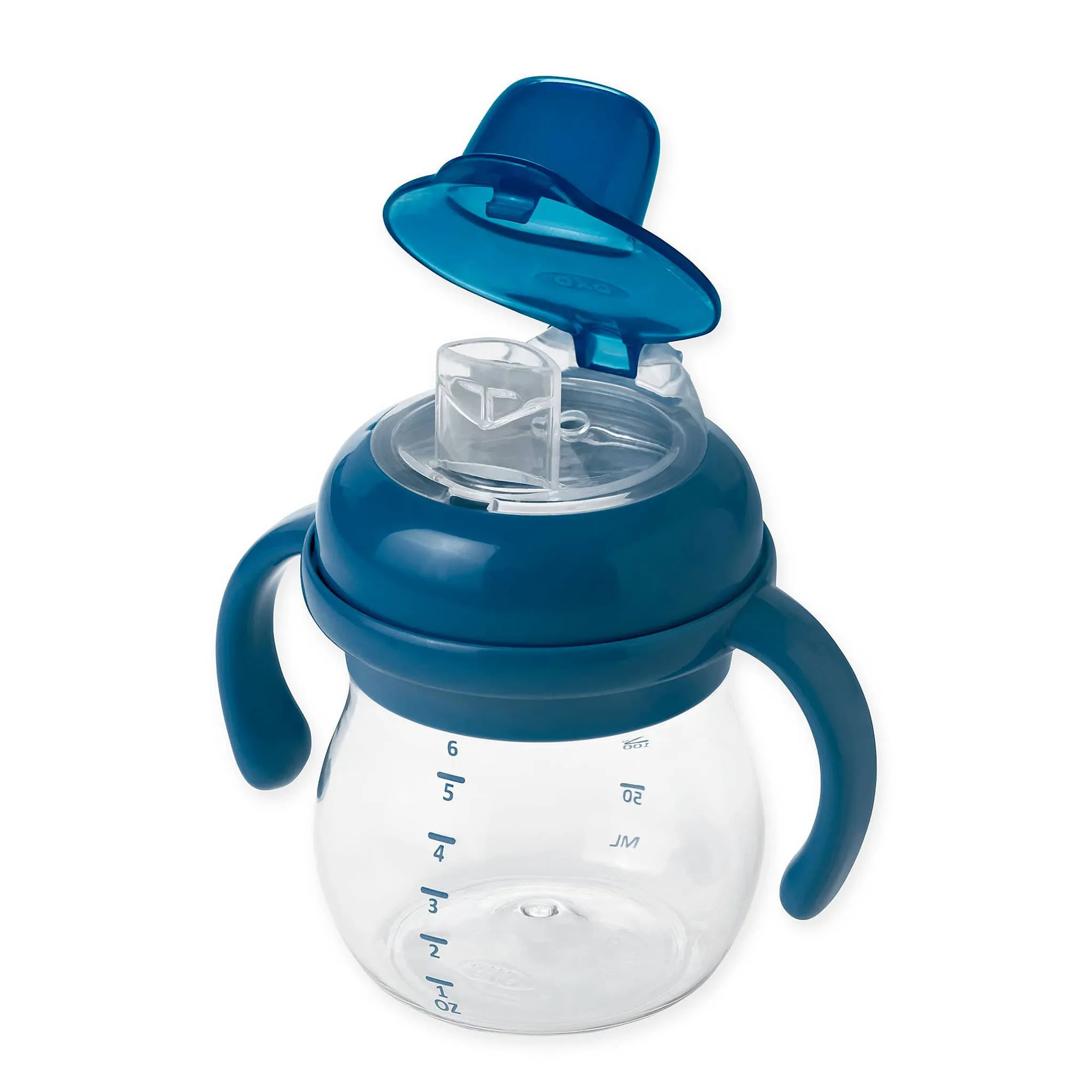 Oxo Tot Ensemble Gobelet d'Apprentissage 6oz à Bec Souple - Marine