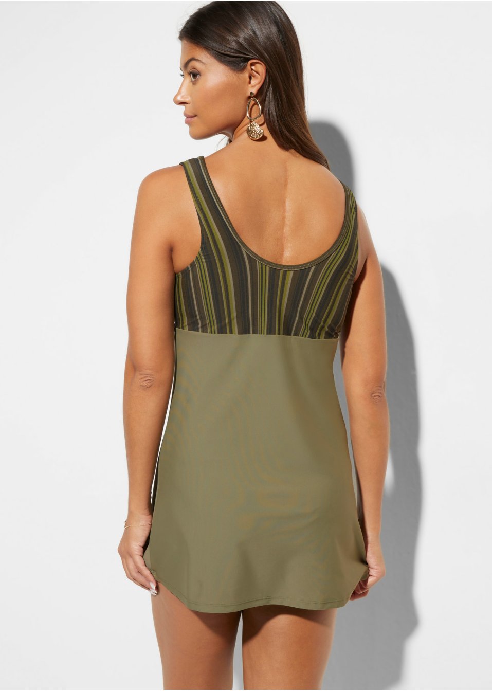 Tankini long (Ens. 2 pces.) avec polyamide recyclé