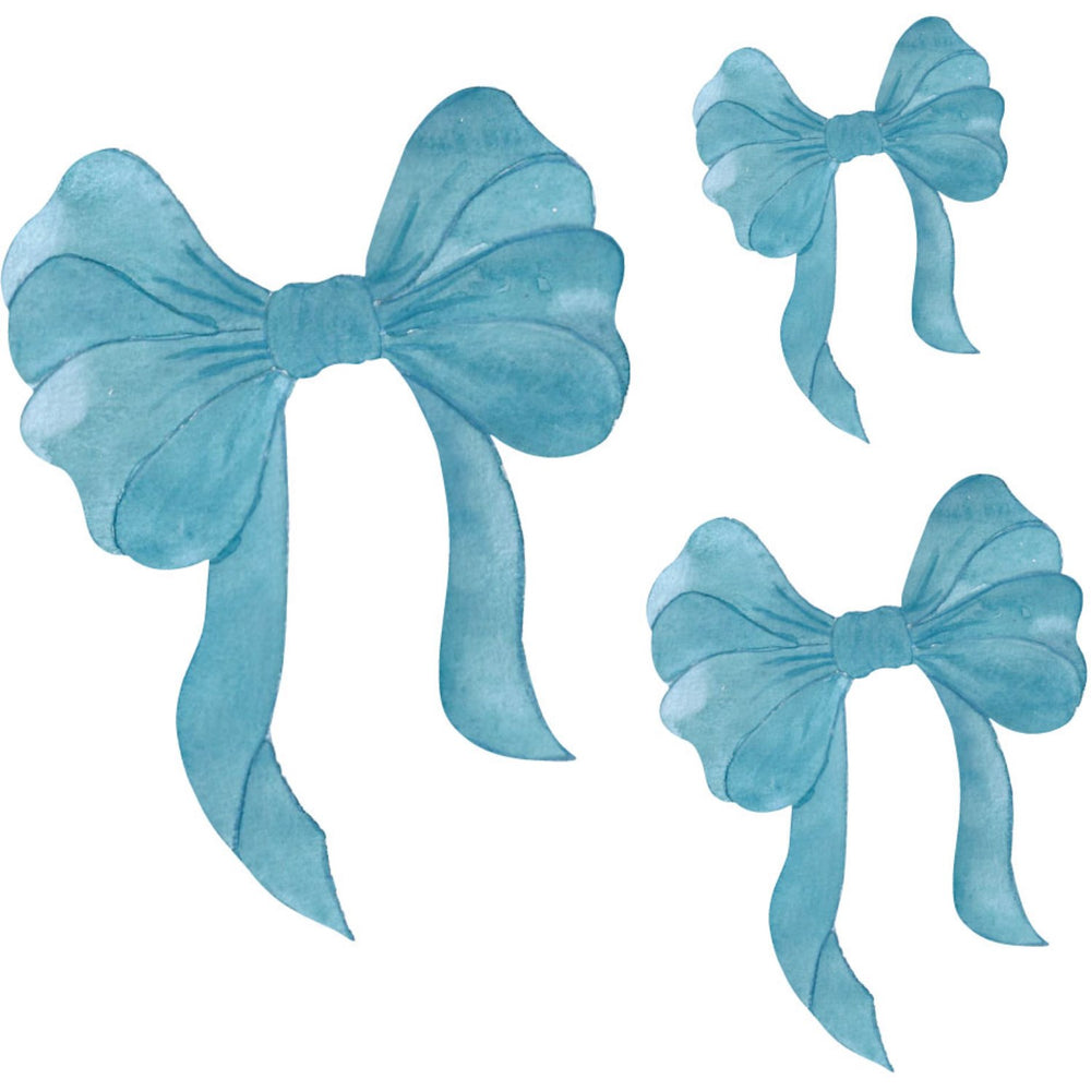 Køb That's Mine Blue Wallsticker Blue Bows 3-Pak