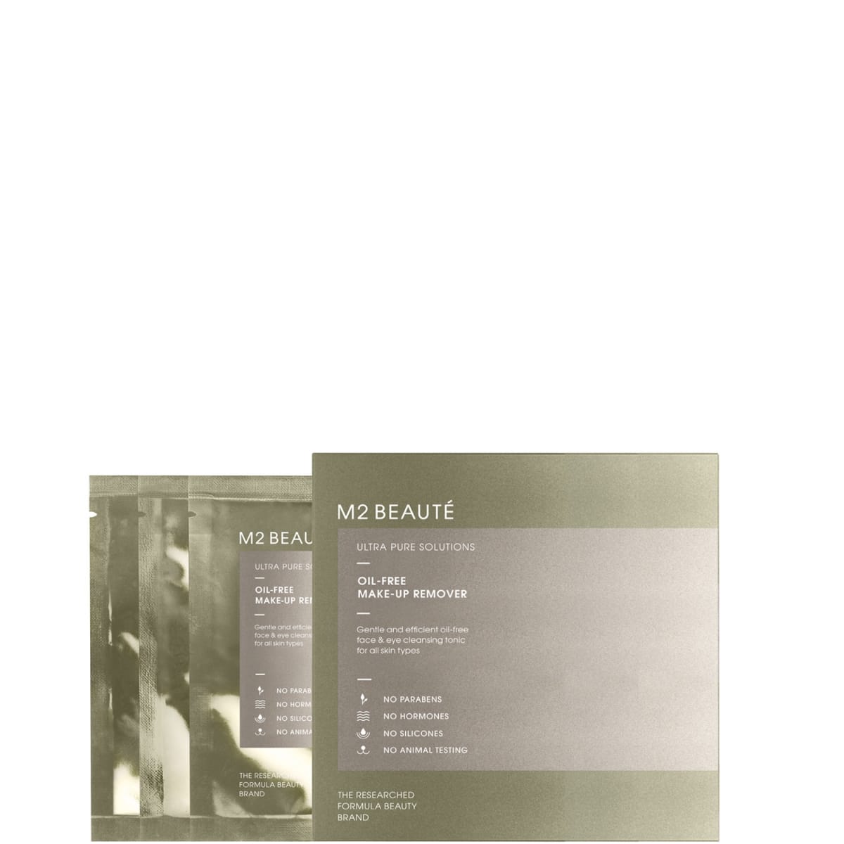 M2 Beauté OilFree Eye Make-Up Remover Lotion Nettoyante 2-en-1 Visage &  Yeux