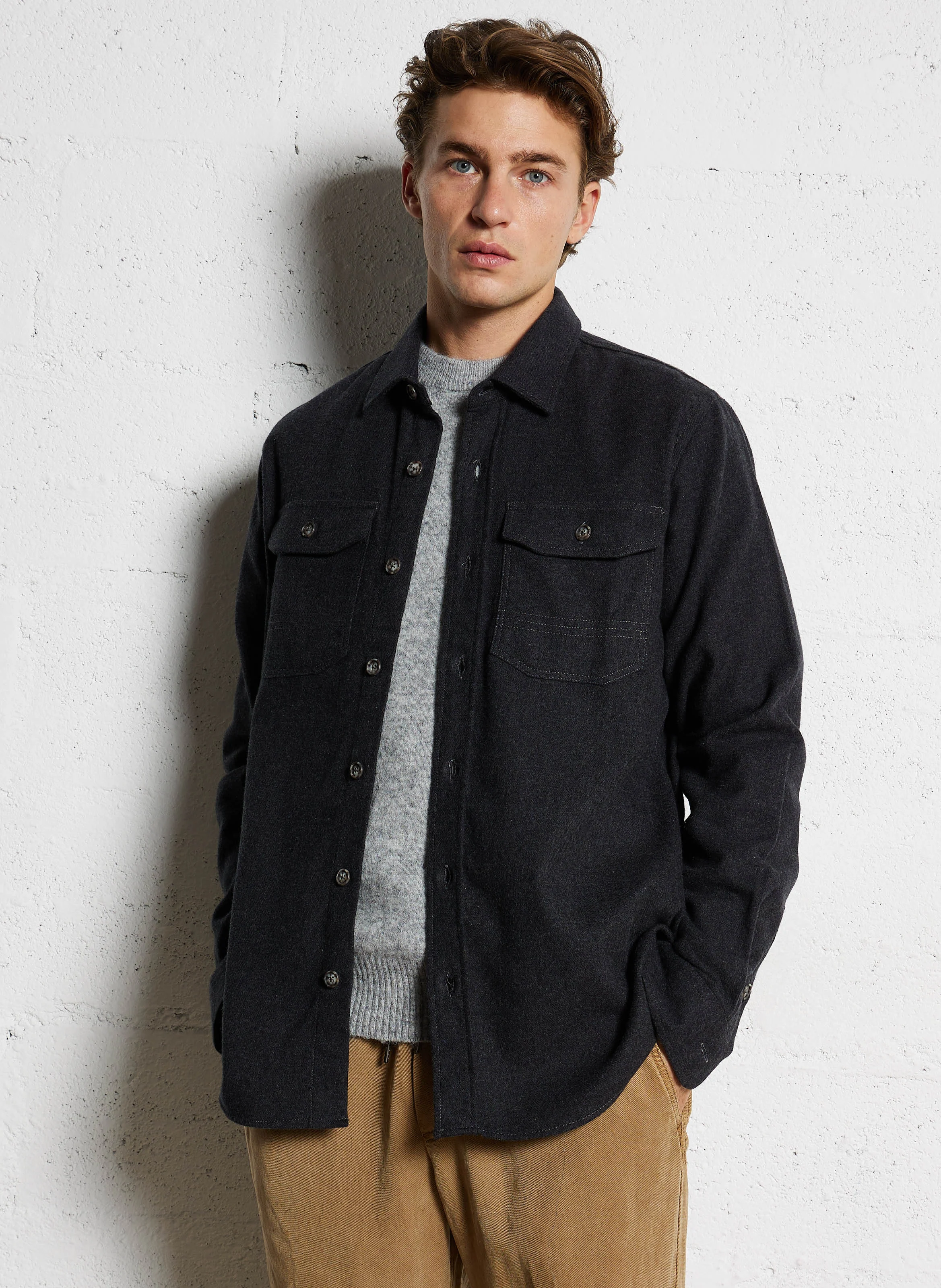 CERILLY - Surchemise en coton | Gris