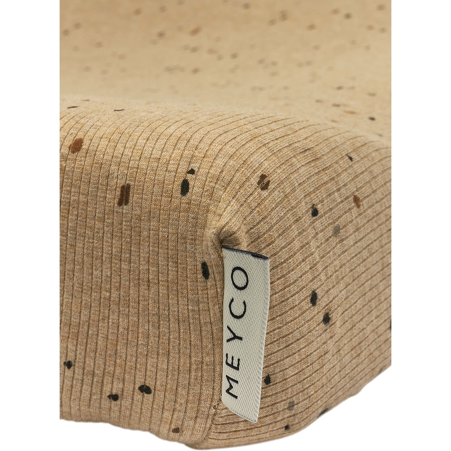 MEYCO Wickelauflagenbezug Rib Mini Spot - Toffee Melange - 50 x 70 cm