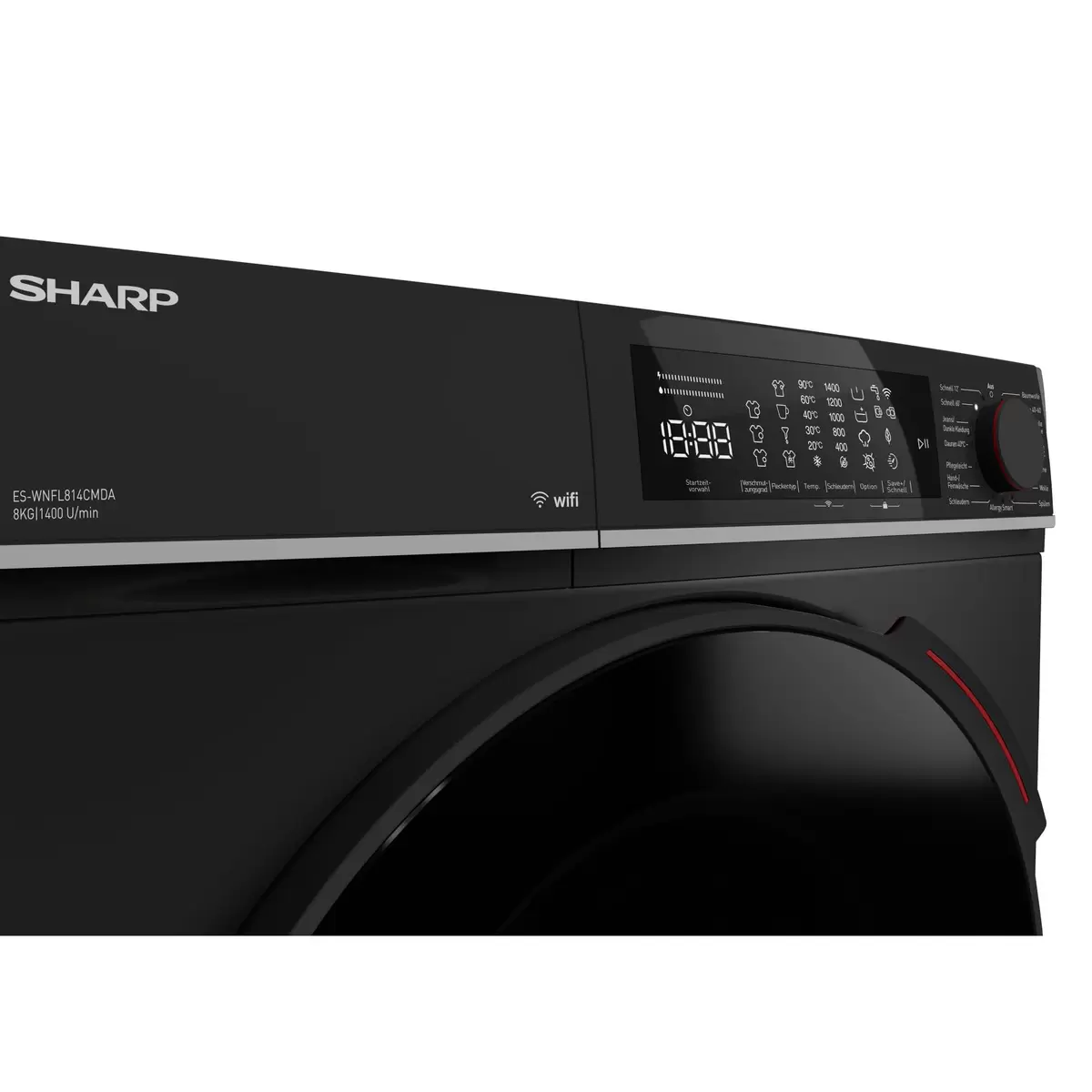 Waschmaschine 8kg Sharp ES-WNFL814CMDA-DE Schwarz