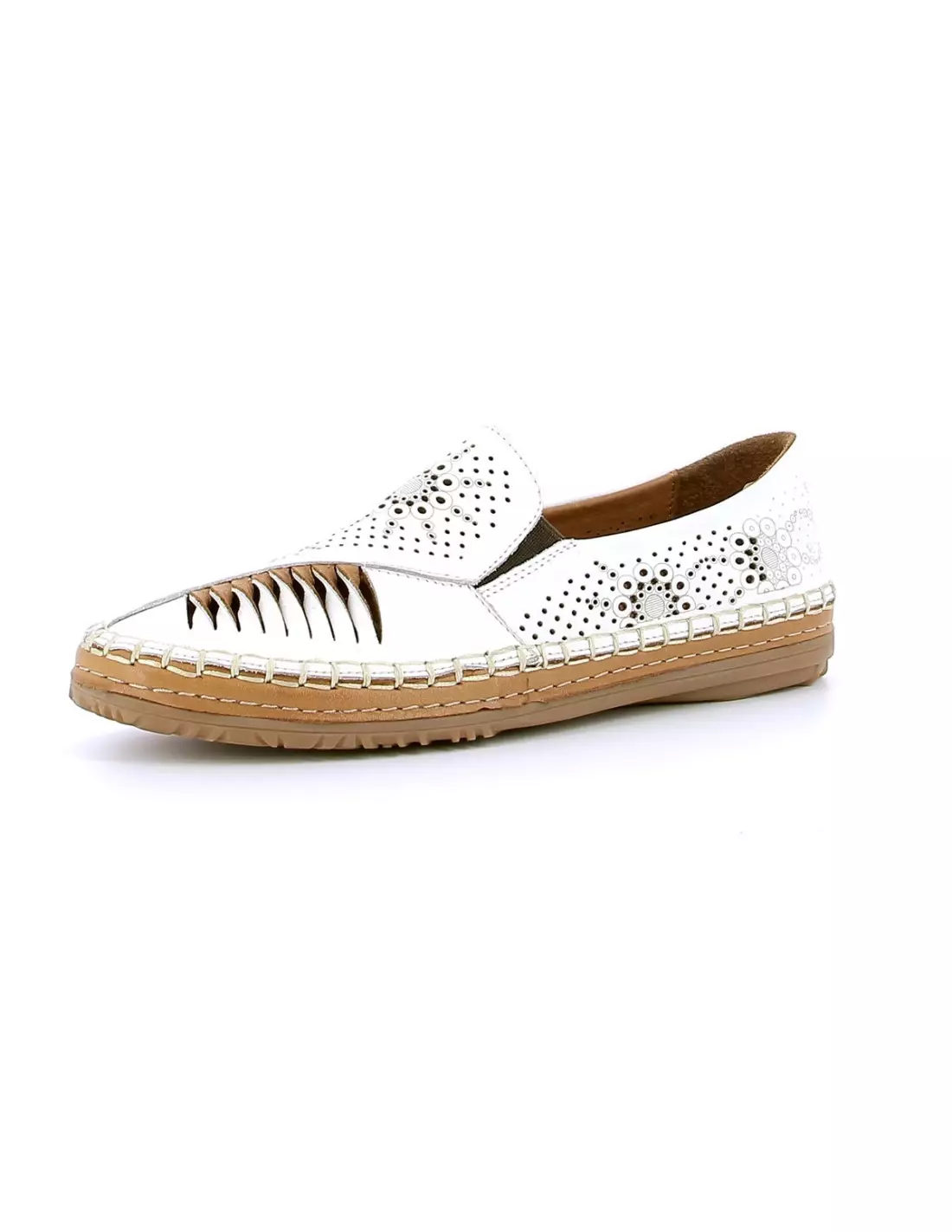 PINOS - Mocassins & bateaux White