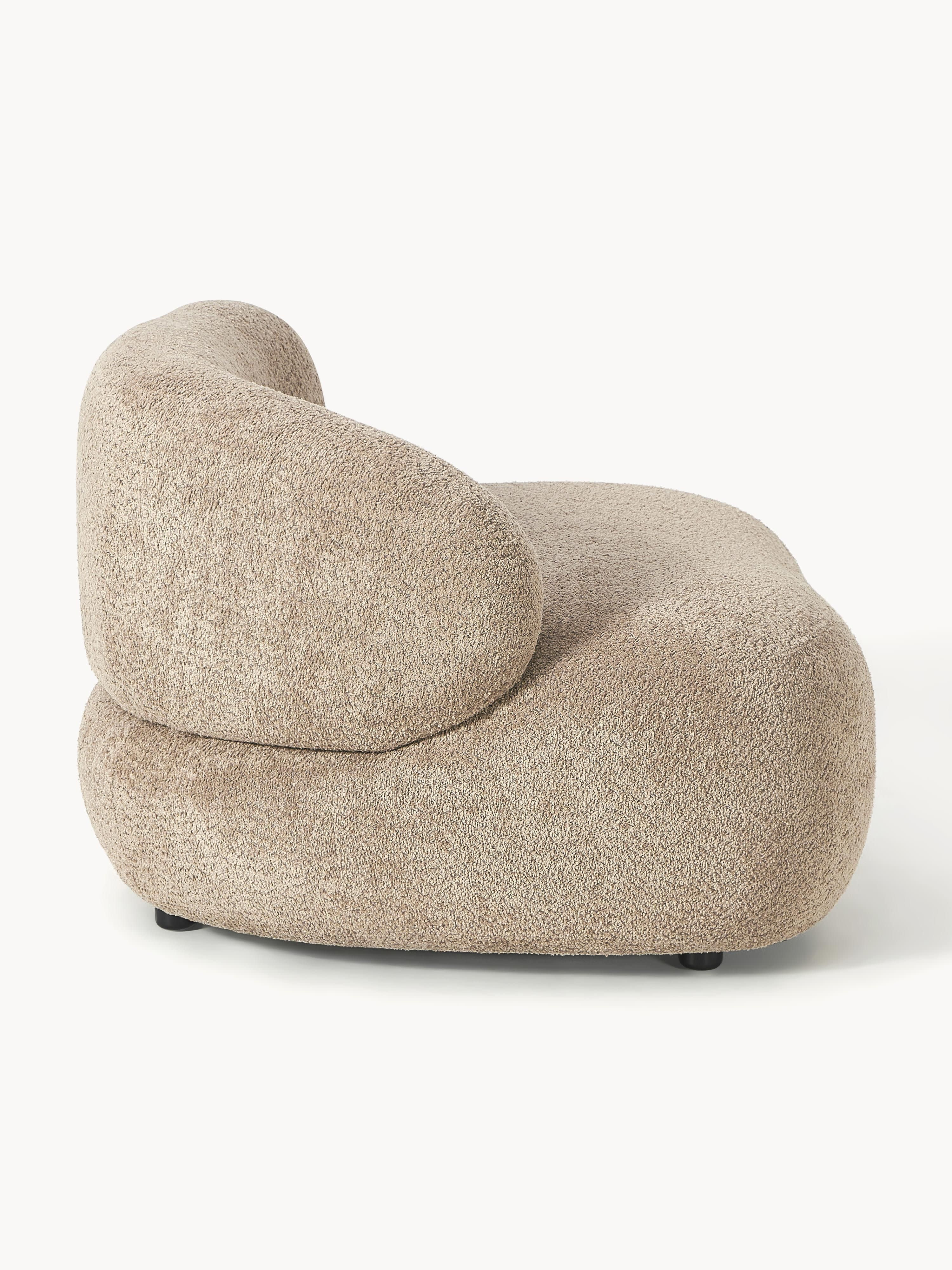 Loungefauteuil Alba van teddy bouclé